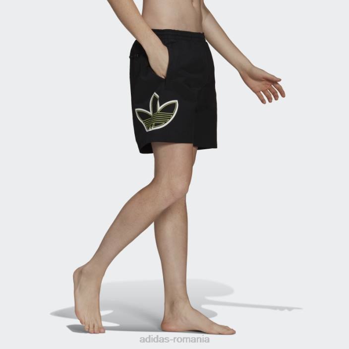 Adidas pantaloni scurți de baie sprt black hot bărbați negru 2JBN7096