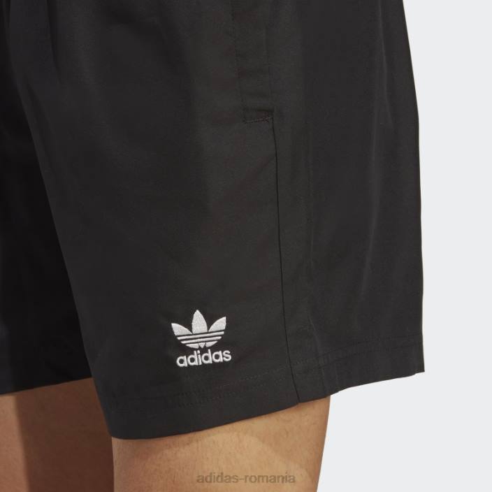 Adidas pantaloni scurți de baie uni originals essentials negri adidas bărbați alb negru 2JBN13326
