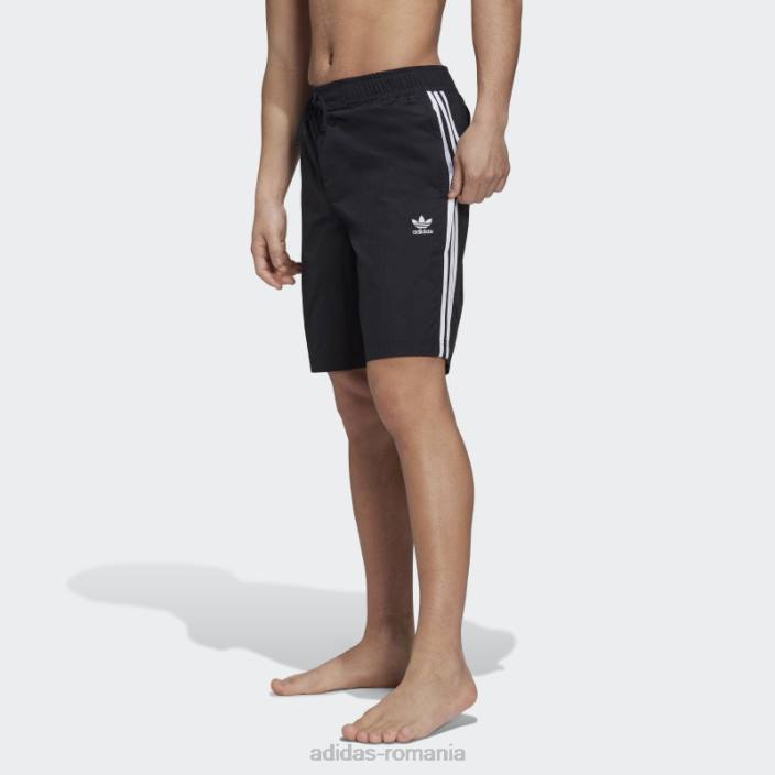 Adidas pantaloni scurți de bord negru adicolor cu 3 dungi bărbați negru 2JBN5549