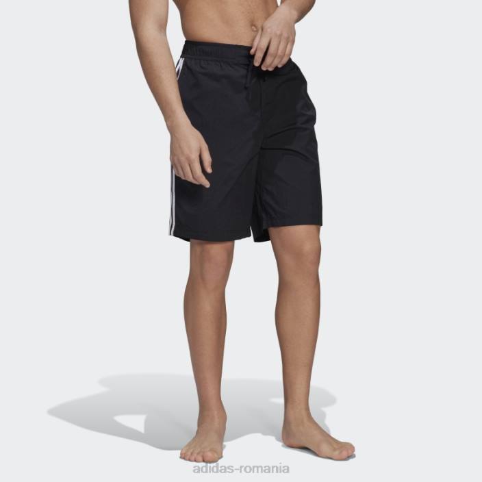 Adidas pantaloni scurți de bord negru adicolor cu 3 dungi bărbați negru 2JBN5549