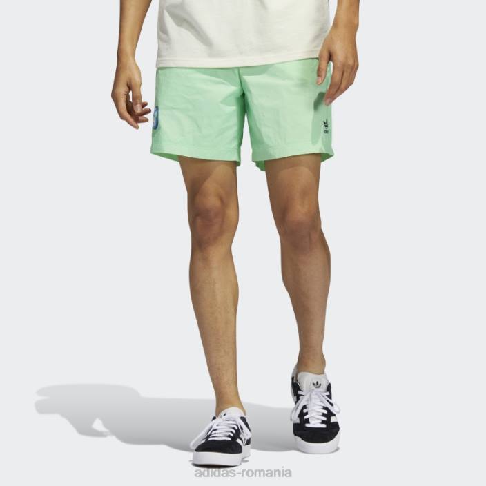 Adidas pantaloni scurți de pământ fericit beam green bărbați fascicul verde 2JBN15089