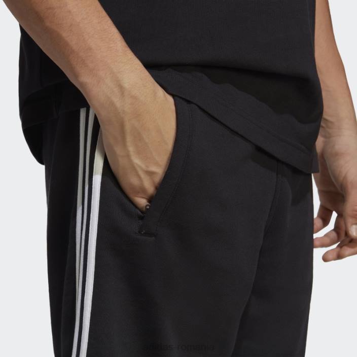 Adidas pantaloni scurți de transpirație adicolor classics cu 3 dungi negru adidas bărbați negru 2JBN14442