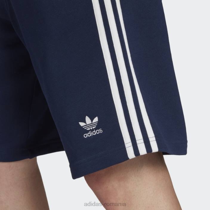 Adidas pantaloni scurți de transpirație night indigo adicolor classics cu 3 dungi bărbați indigo de noapte 2JBN6298