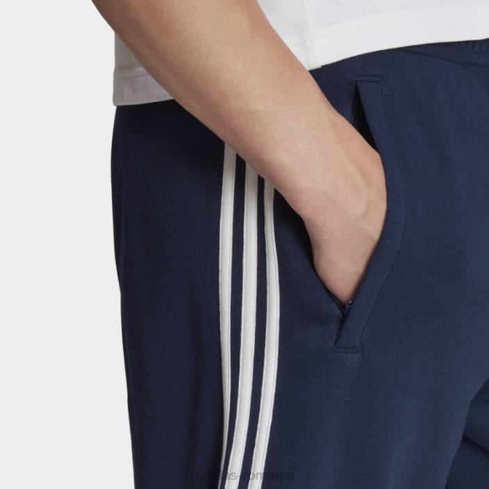 Adidas pantaloni scurți de transpirație night indigo adicolor classics cu 3 dungi bărbați indigo de noapte 2JBN6298