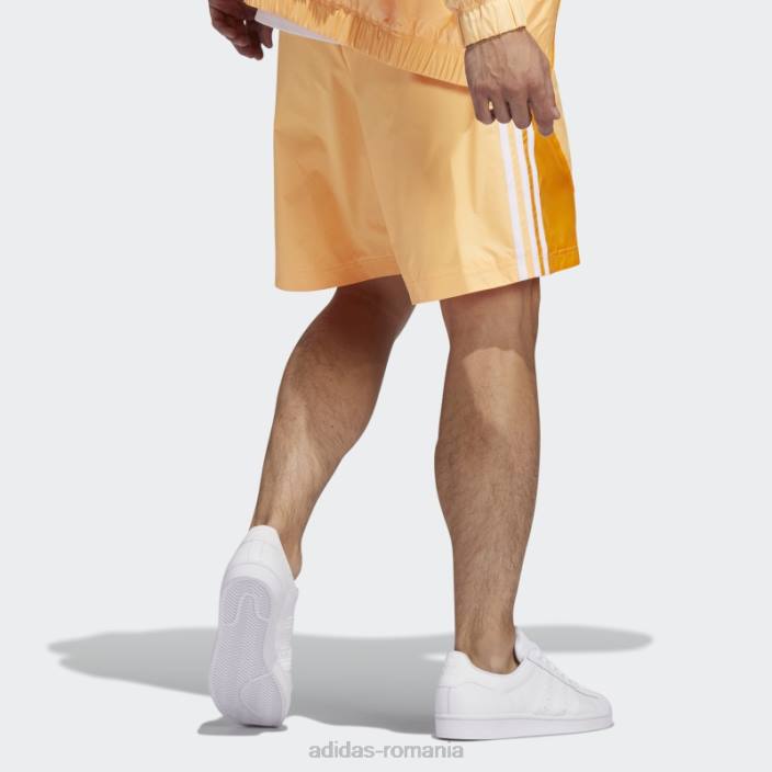 Adidas pantaloni scurți de vară acid orange sst bărbați portocaliu acid/alb 2JBN14764