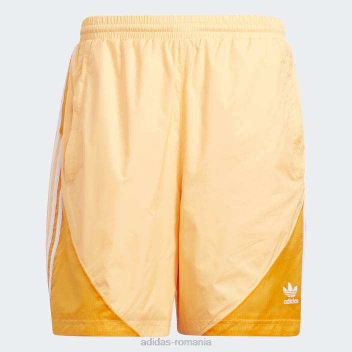 Adidas pantaloni scurți de vară acid orange sst bărbați portocaliu acid/alb 2JBN14764