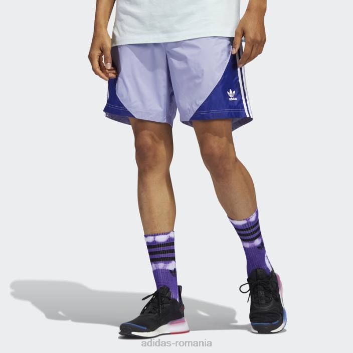 Adidas pantaloni scurți de vară sst dust violet adidas bărbați praf violet/alb 2JBN14874