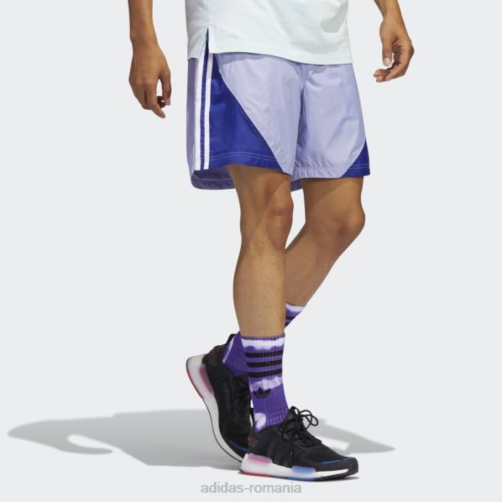 Adidas pantaloni scurți de vară sst dust violet adidas bărbați praf violet/alb 2JBN14874