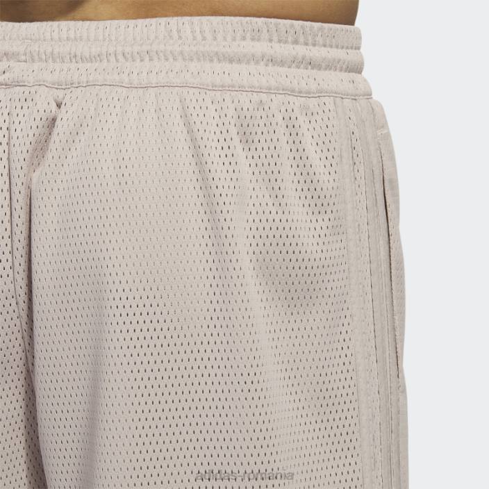 Adidas pantaloni scurți din plasă de baschet taupe adidas bărbați taupe/alb 2JBN6096