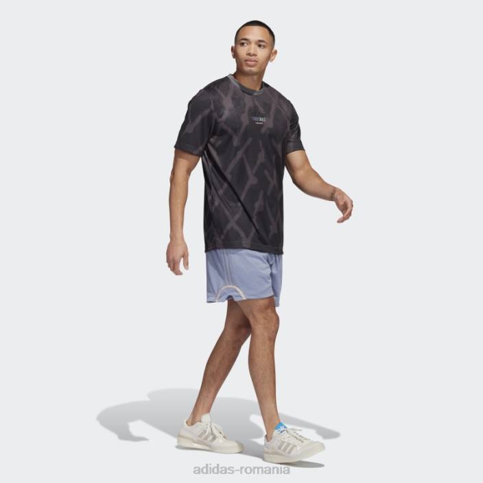 Adidas pantaloni scurți din plasă de baschet violet argintiu adidas bărbați violet argintiu/taupe 2JBN15219