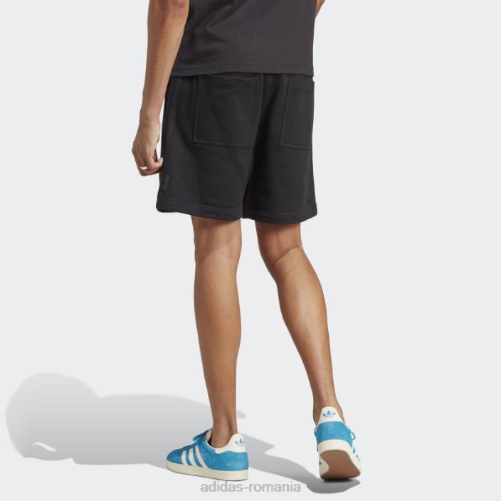 Adidas pantaloni scurți esențiali negri bărbați negru 2JBN13916