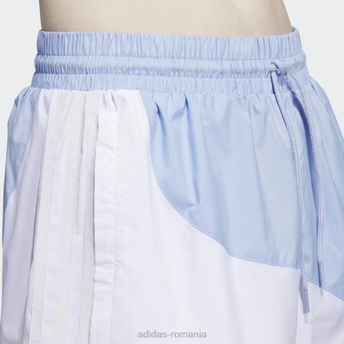 Adidas pantaloni scurți țesuți în vârtej albastru zori bărbați albastru zori/galben 2JBN6433