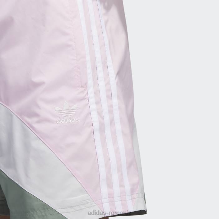 Adidas pantaloni scurți țesuți în vârtej roz bărbați roz/verde argintiu 2JBN6457