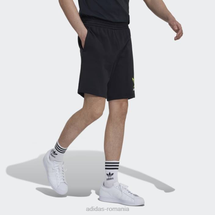Adidas pantaloni scurți grafic distracție negru bărbați negru/alb/var 2JBN14678