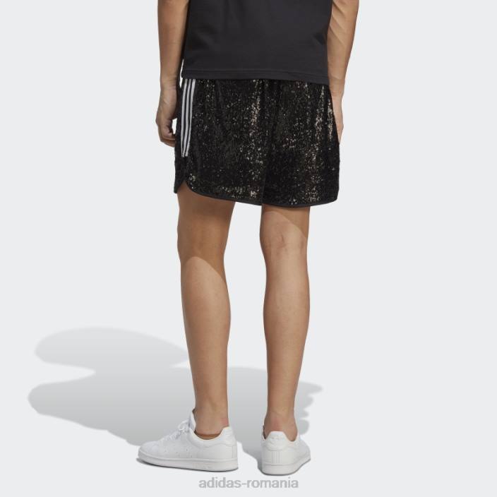 Adidas pantaloni scurți negri cu paiete adidas bărbați negru 2JBN5217