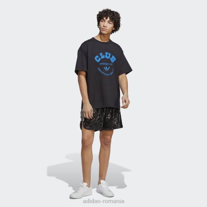 Adidas pantaloni scurți negri cu paiete adidas bărbați negru 2JBN5217