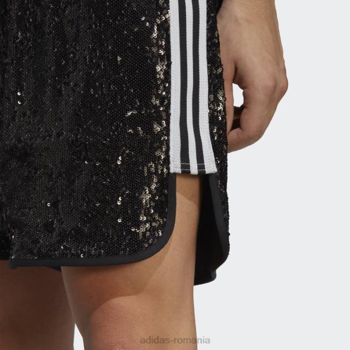 Adidas pantaloni scurți negri cu paiete adidas bărbați negru 2JBN5217