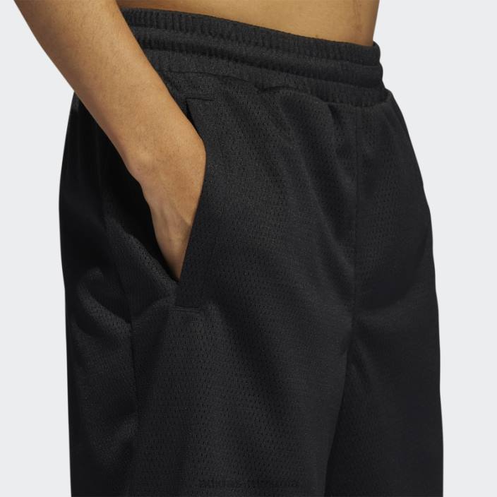Adidas pantaloni scurți negri din plasă essentials bărbați negru 2JBN6694