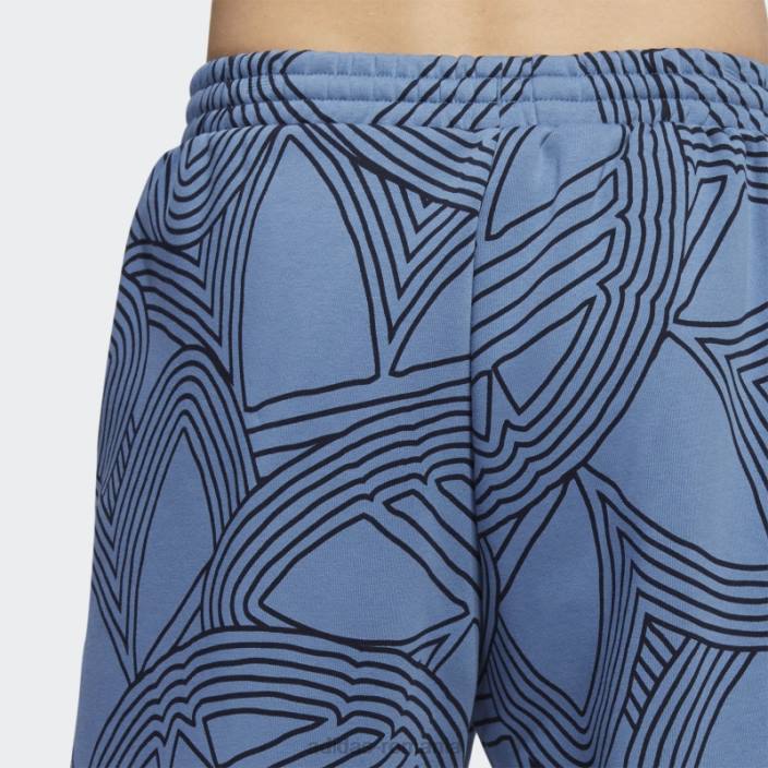 Adidas pantaloni scurți originali cu imprimeu athletic club, albastru modificat bărbați albastru/galben alterat 2JBN14942