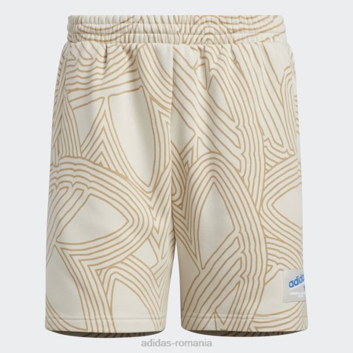 Adidas pantaloni scurți originali cu imprimeu de club de atletism din aluminiu adidas bărbați aluminiu/papură albastră 2JBN14766