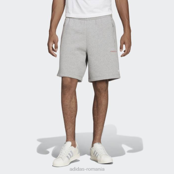 Adidas pantaloni scurți pentru club sportiv, gri mediu bărbați gri mediu 2JBN14690