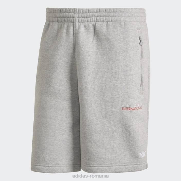Adidas pantaloni scurți pentru club sportiv, gri mediu bărbați gri mediu 2JBN14690