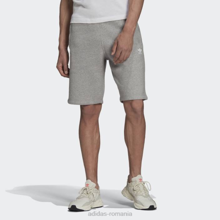 Adidas pantaloni scurți trefoil adicolor essentials gri mediu bărbați gri mediu 2JBN6530