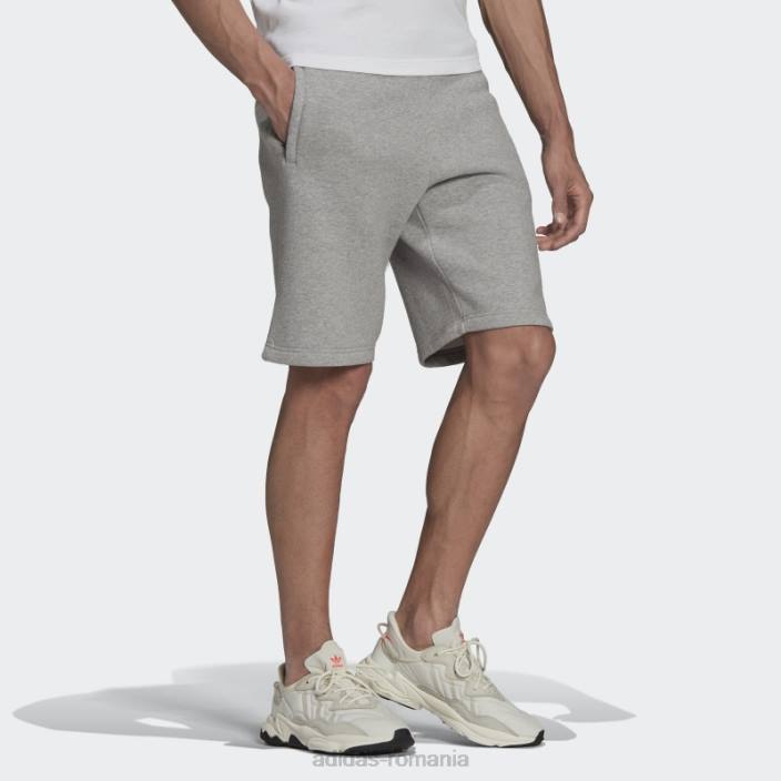 Adidas pantaloni scurți trefoil adicolor essentials gri mediu bărbați gri mediu 2JBN6530