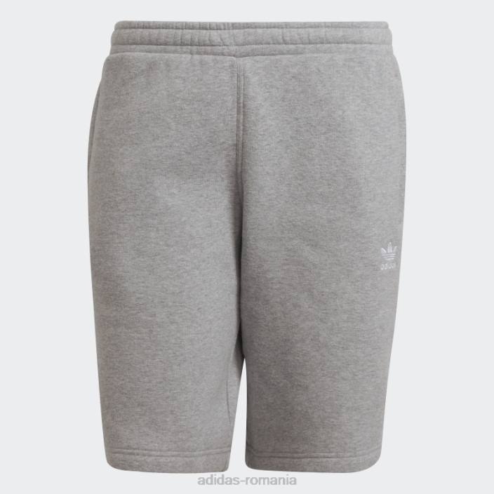 Adidas pantaloni scurți trefoil adicolor essentials gri mediu bărbați gri mediu 2JBN6530