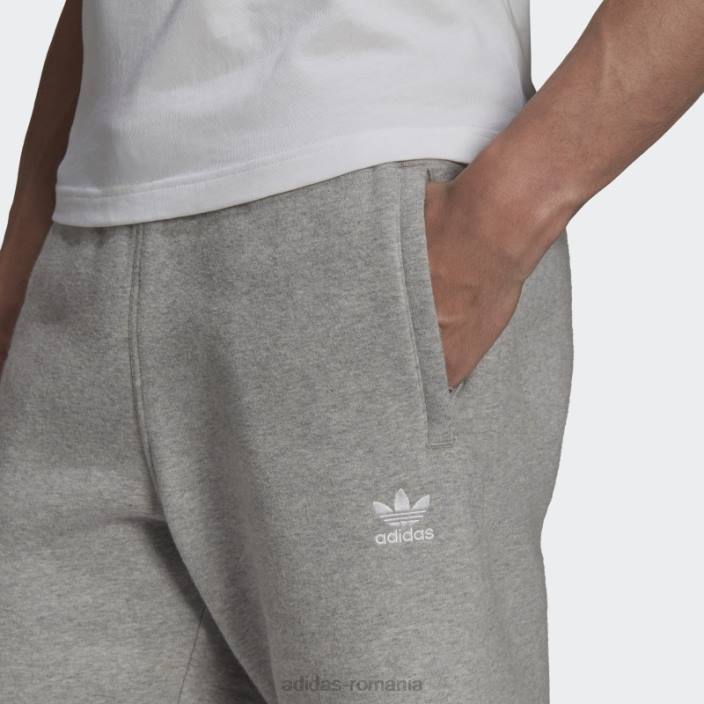 Adidas pantaloni scurți trefoil adicolor essentials gri mediu bărbați gri mediu 2JBN6530