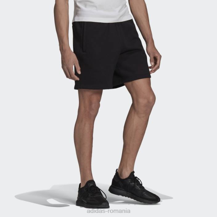 Adidas pantaloni scurți trefoil adicolor negri bărbați negru 2JBN1645