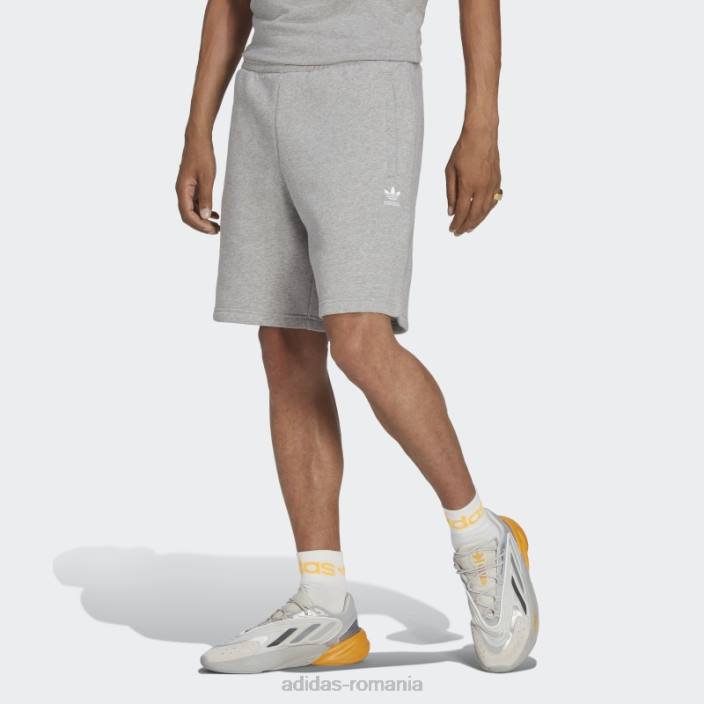 Adidas pantaloni scurți trefoil essentials gri mediu bărbați gri mediu 2JBN5222
