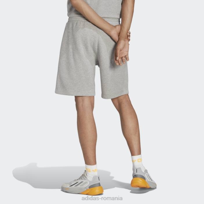 Adidas pantaloni scurți trefoil essentials gri mediu bărbați gri mediu 2JBN5222
