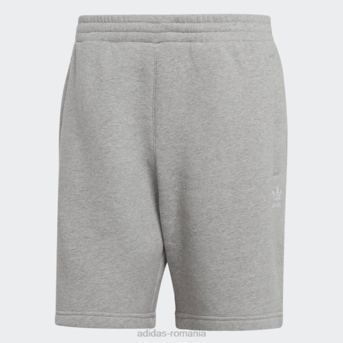 Adidas pantaloni scurți trefoil essentials gri mediu bărbați gri mediu 2JBN5222