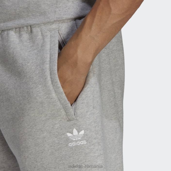 Adidas pantaloni scurți trefoil essentials gri mediu bărbați gri mediu 2JBN5222