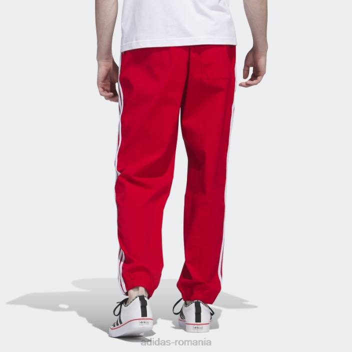 Adidas pantaloni stacojii adidas bărbați stacojiu/alb 2JBN5163