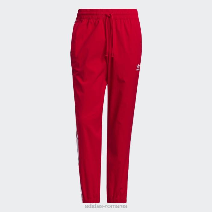 Adidas pantaloni stacojii adidas bărbați stacojiu/alb 2JBN5163
