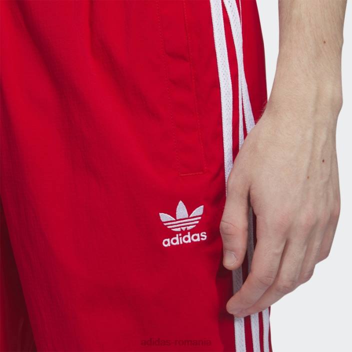 Adidas pantaloni stacojii adidas bărbați stacojiu/alb 2JBN5163