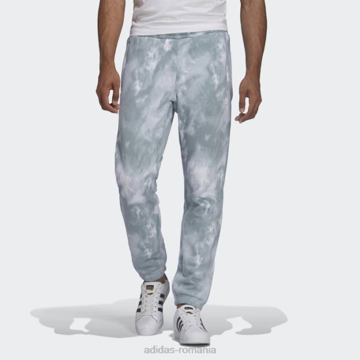Adidas pantaloni trefoil adicolor essentials gri bărbați gri/multicolor 2JBN7039