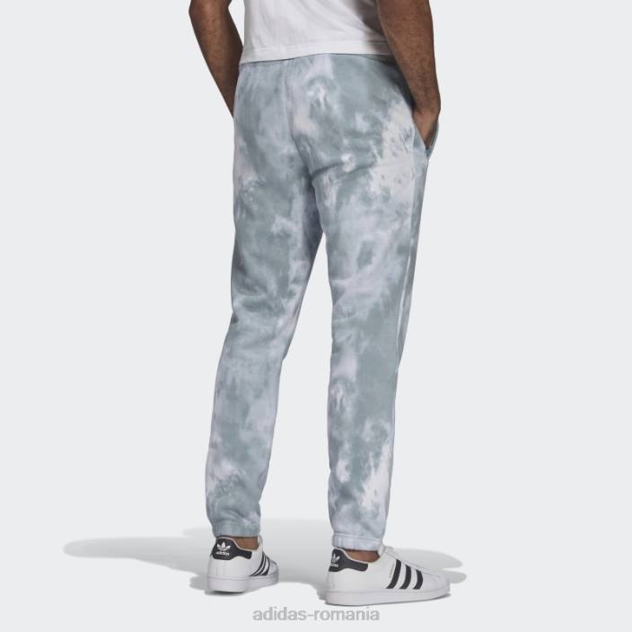 Adidas pantaloni trefoil adicolor essentials gri bărbați gri/multicolor 2JBN7039