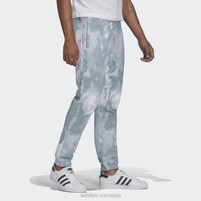 Adidas pantaloni trefoil adicolor essentials gri bărbați gri/multicolor 2JBN7039