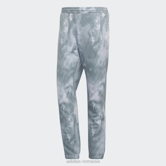 Adidas pantaloni trefoil adicolor essentials gri bărbați gri/multicolor 2JBN7039