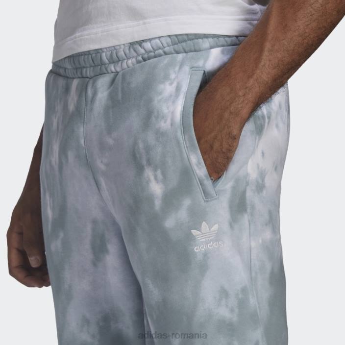 Adidas pantaloni trefoil adicolor essentials gri bărbați gri/multicolor 2JBN7039