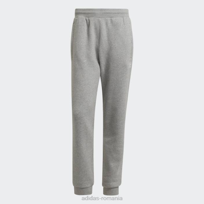 Adidas pantaloni trefoil adicolor essentials gri mediu bărbați gri mediu 2JBN1520