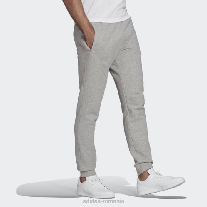 Adidas pantaloni trefoil adicolor essentials gri mediu bărbați gri mediu 2JBN1582