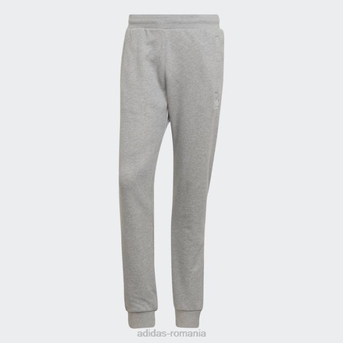 Adidas pantaloni trefoil adicolor essentials gri mediu bărbați gri mediu 2JBN1582