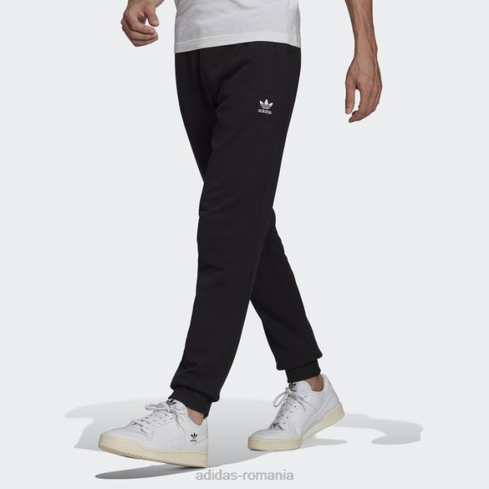 Adidas pantaloni trefoil adicolor essentials negri adidas bărbați negru 2JBN1596
