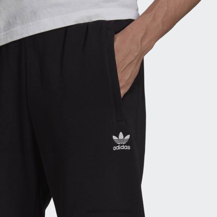 Adidas pantaloni trefoil adicolor essentials negri adidas bărbați negru 2JBN1596
