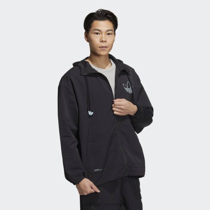 Adidas parca de vant adicolor neagra bărbați gri inchis 2JBN1523