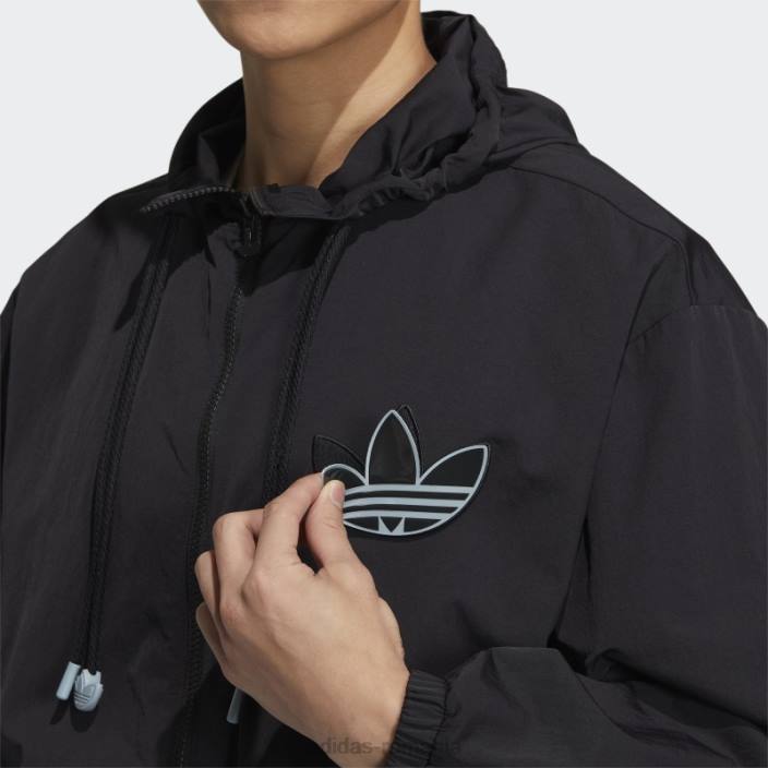 Adidas parca de vant adicolor neagra bărbați gri inchis 2JBN1523